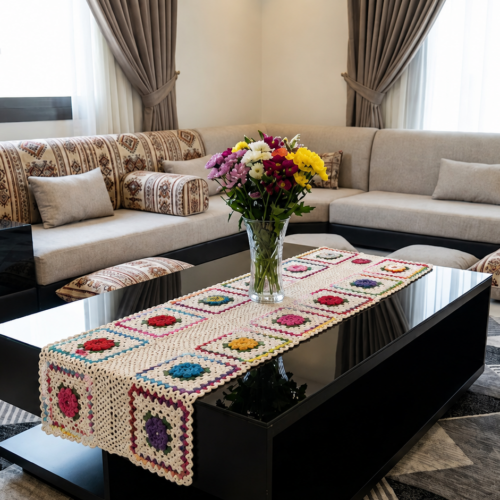 مفرش طاولة كوروشية